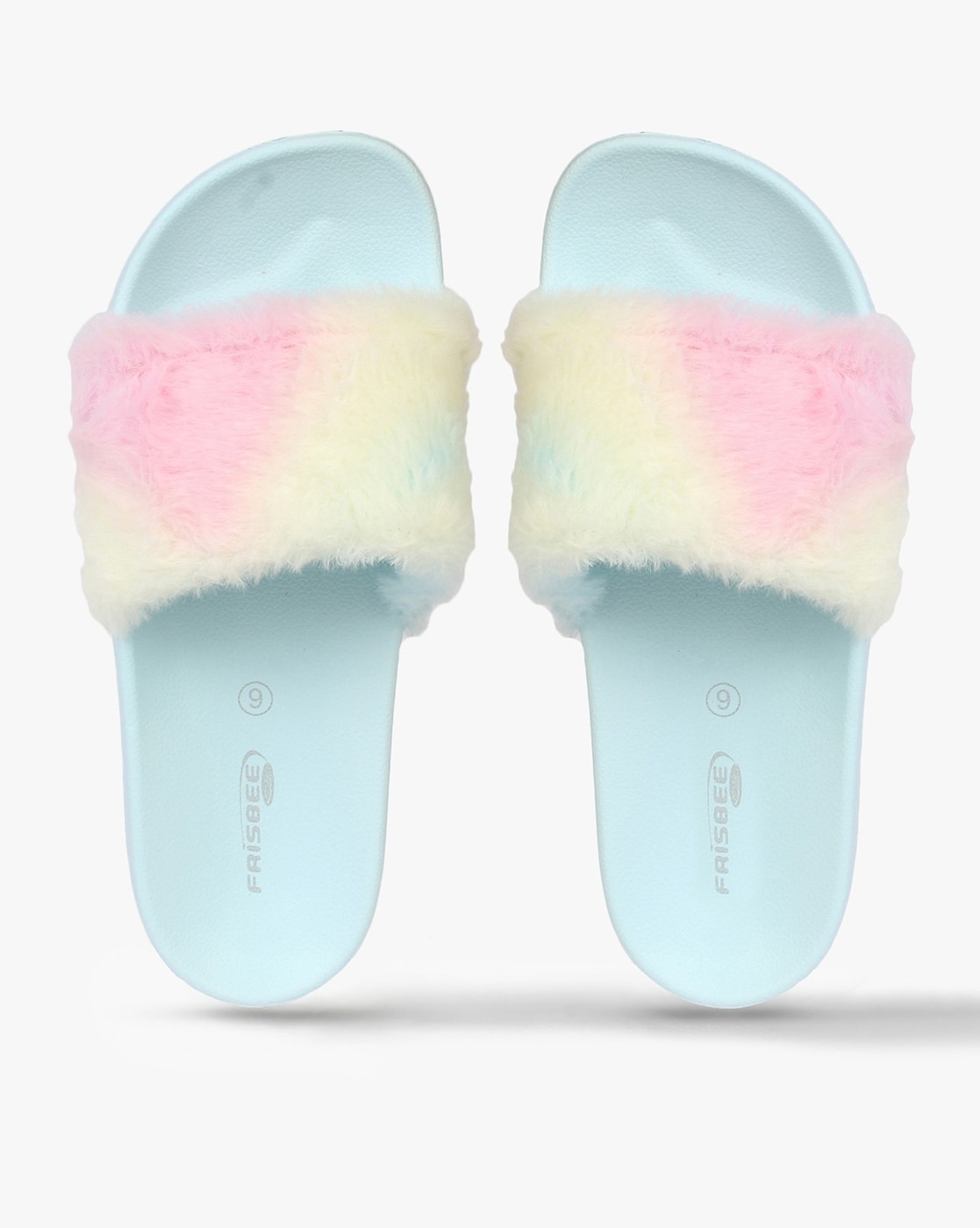 Fur slides discount for wide feet