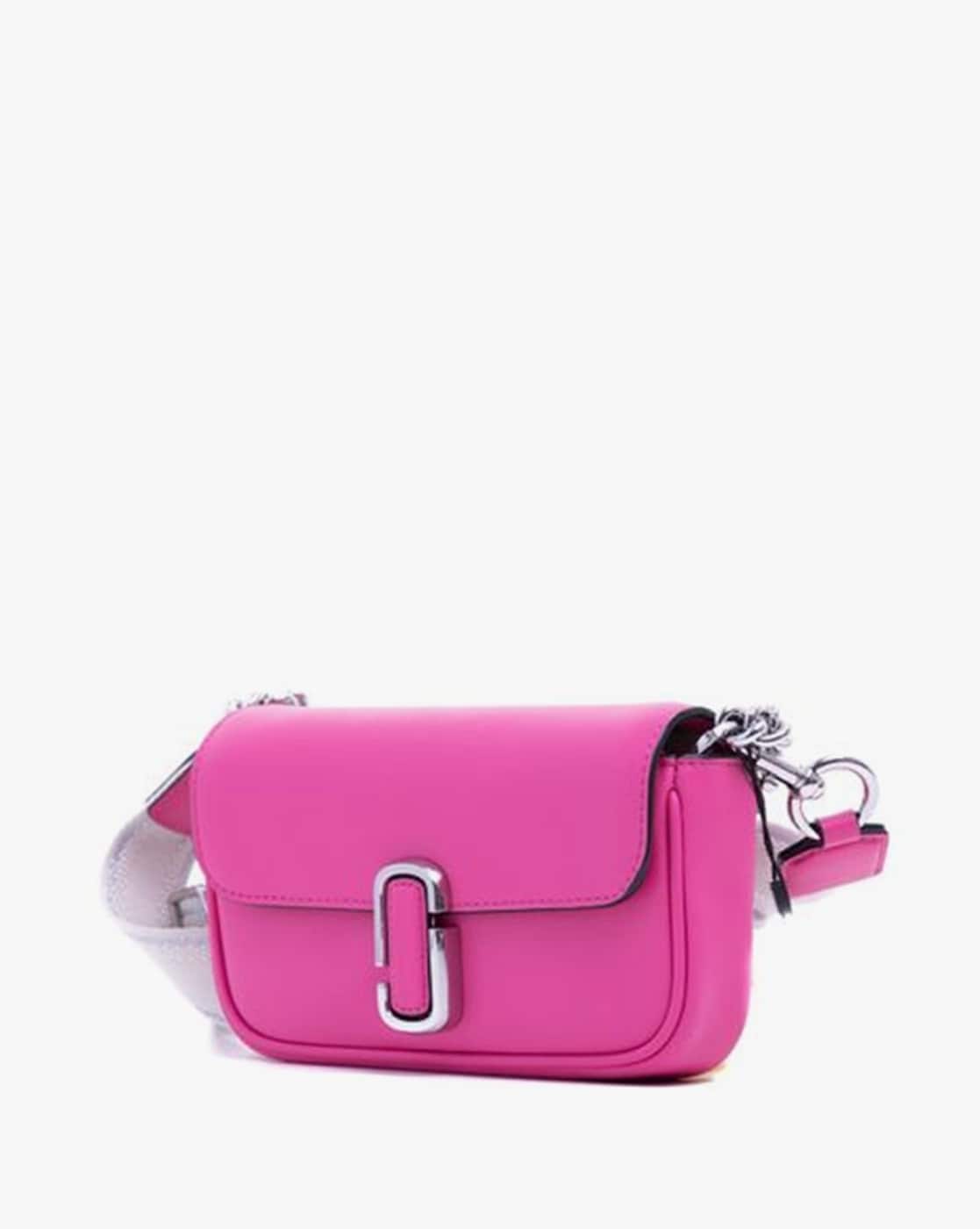 Marc Jacobs The J Marc Mini Shoulder Bag Magenta Smooth Leather Conver –  AUMI 4