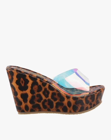 Mae Cheetah Wedges - FINAL SALE - White Lemon