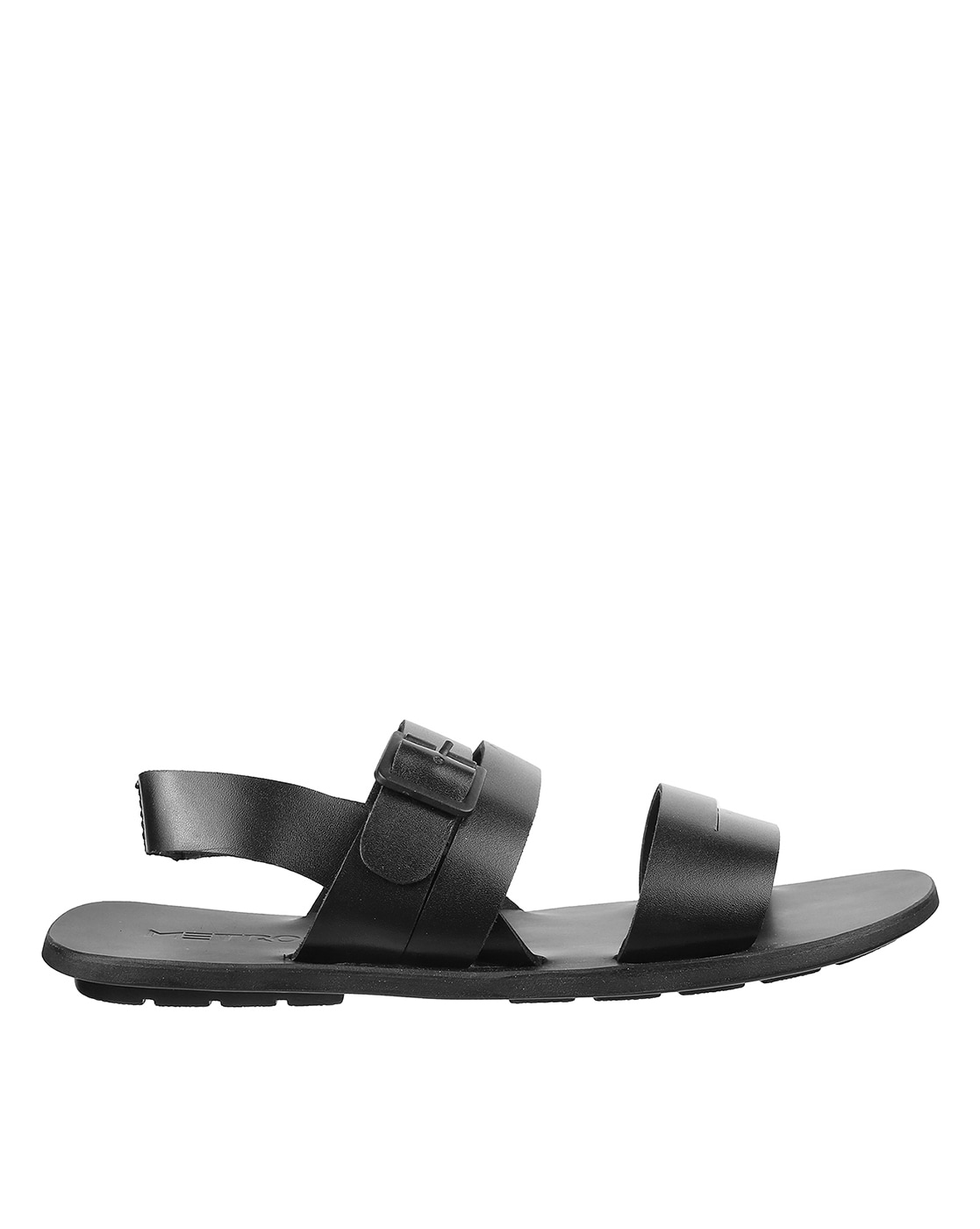 Buy Black Sandals for Men by Metro Online Ajio