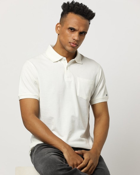 100% cotton polo shirt with pocket - Men
