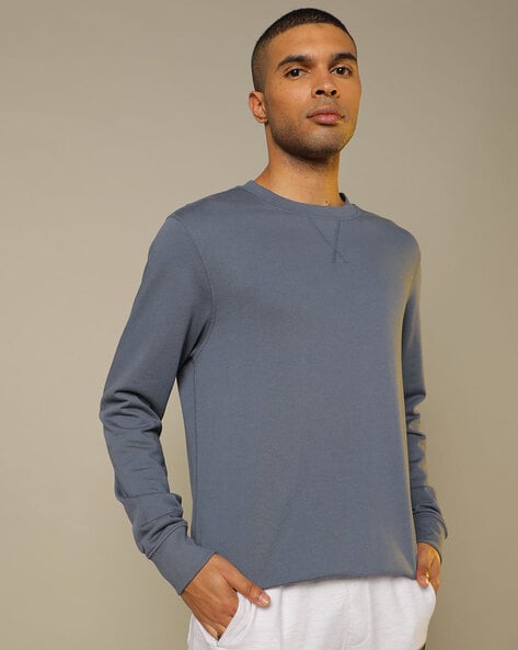 Buy Blue Sweatshirt & Hoodies for Men by ProEarth Online | Ajio.com