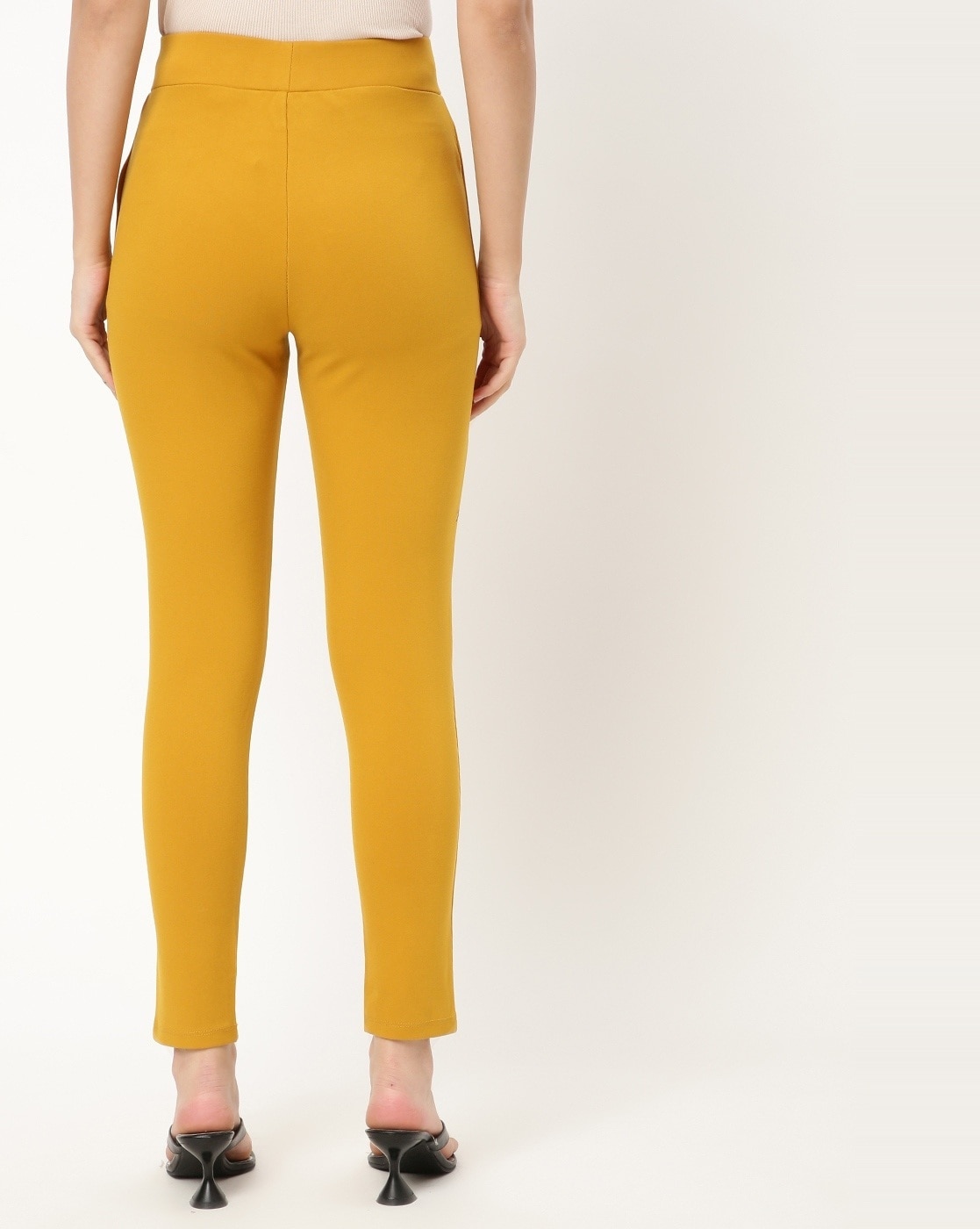 High Waist Yellow Ladies Mustard Yoga Leggings, Slim Fit at Rs 228 in  Sangrur