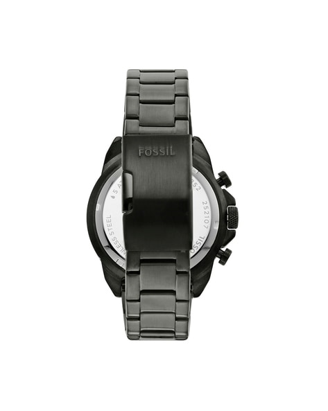 Fossil Bannon Three-Hand Date Smoke Stainless Steel Watch and Strap Bo –  The Watch Factory ®