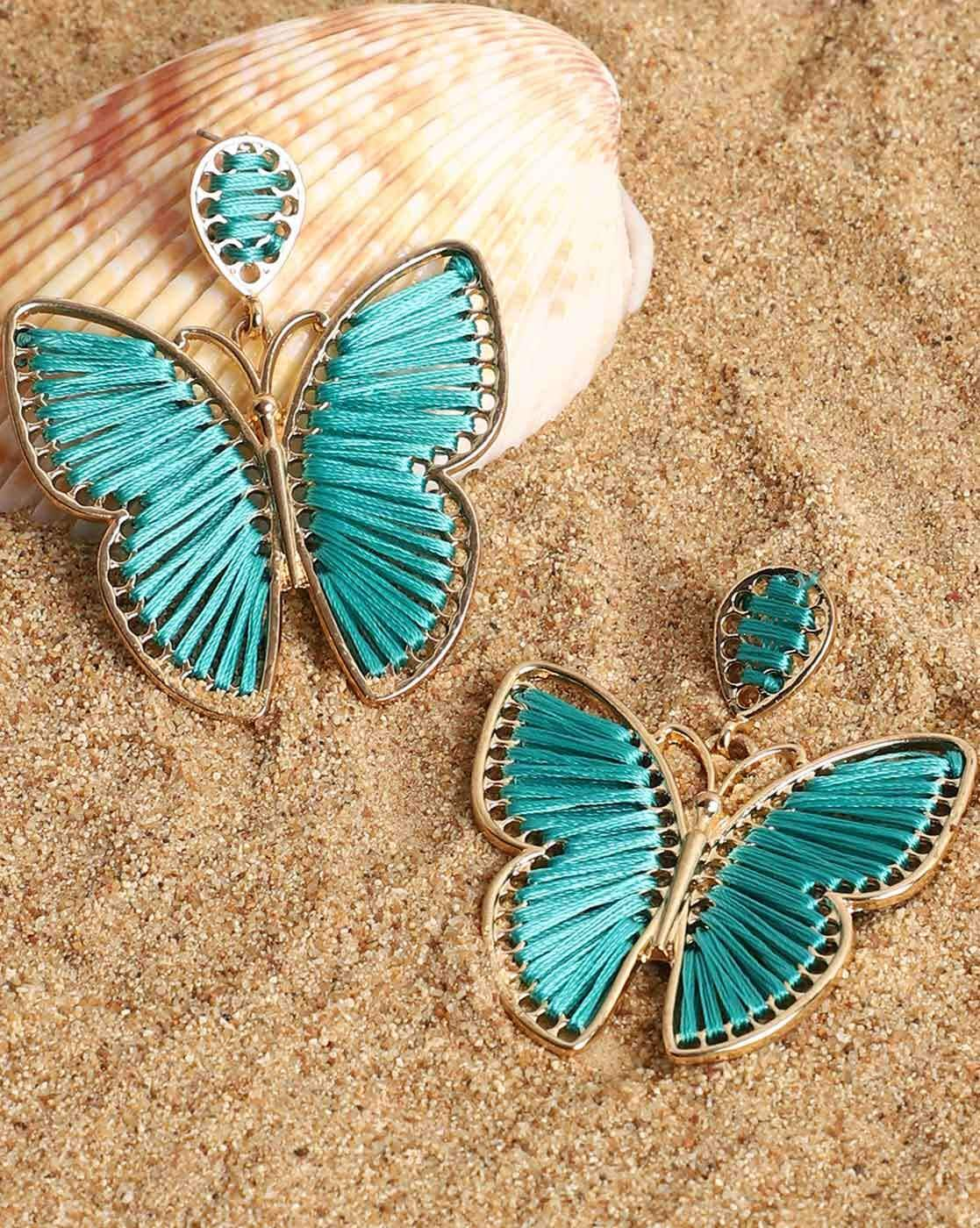 Butterfly clearance earrings blue