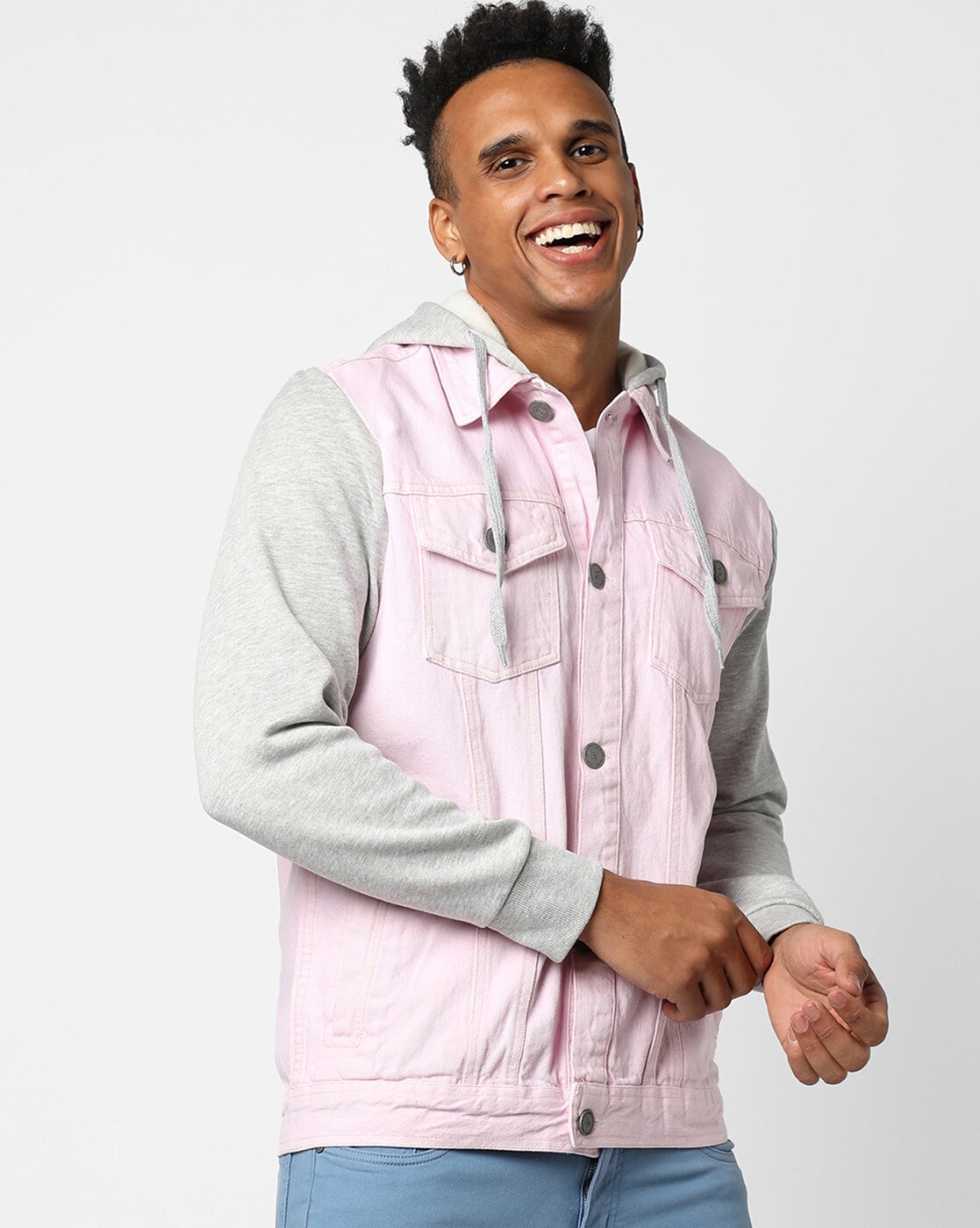 Buy Light Pink Bomber Jacket for Men Online