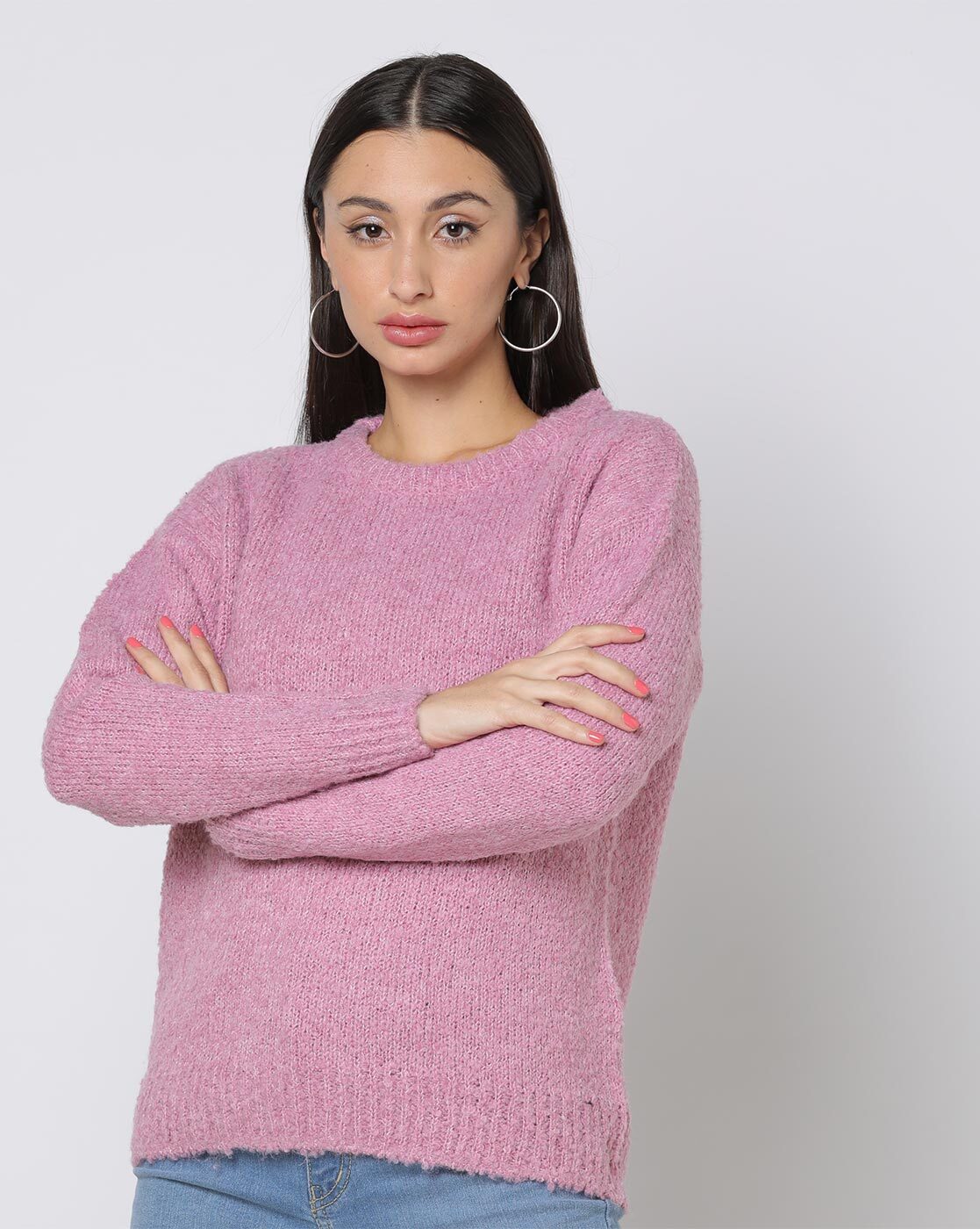 Buy Pink Sweaters & Cardigans for Women by DNMX Online