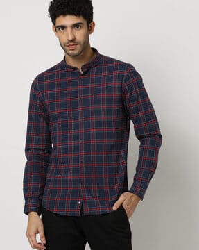 black checks shirt matching pant