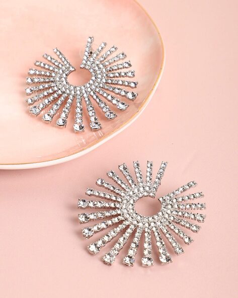 Gorgeous Sparkle Rhinestone Hoop Earrings | Windsor