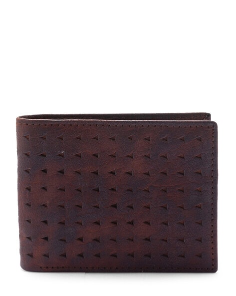 Buy Being Human Men Brown Perforated Two Fold Genuine Leather Wallet -  Wallets for Men 1917002 | Myntra