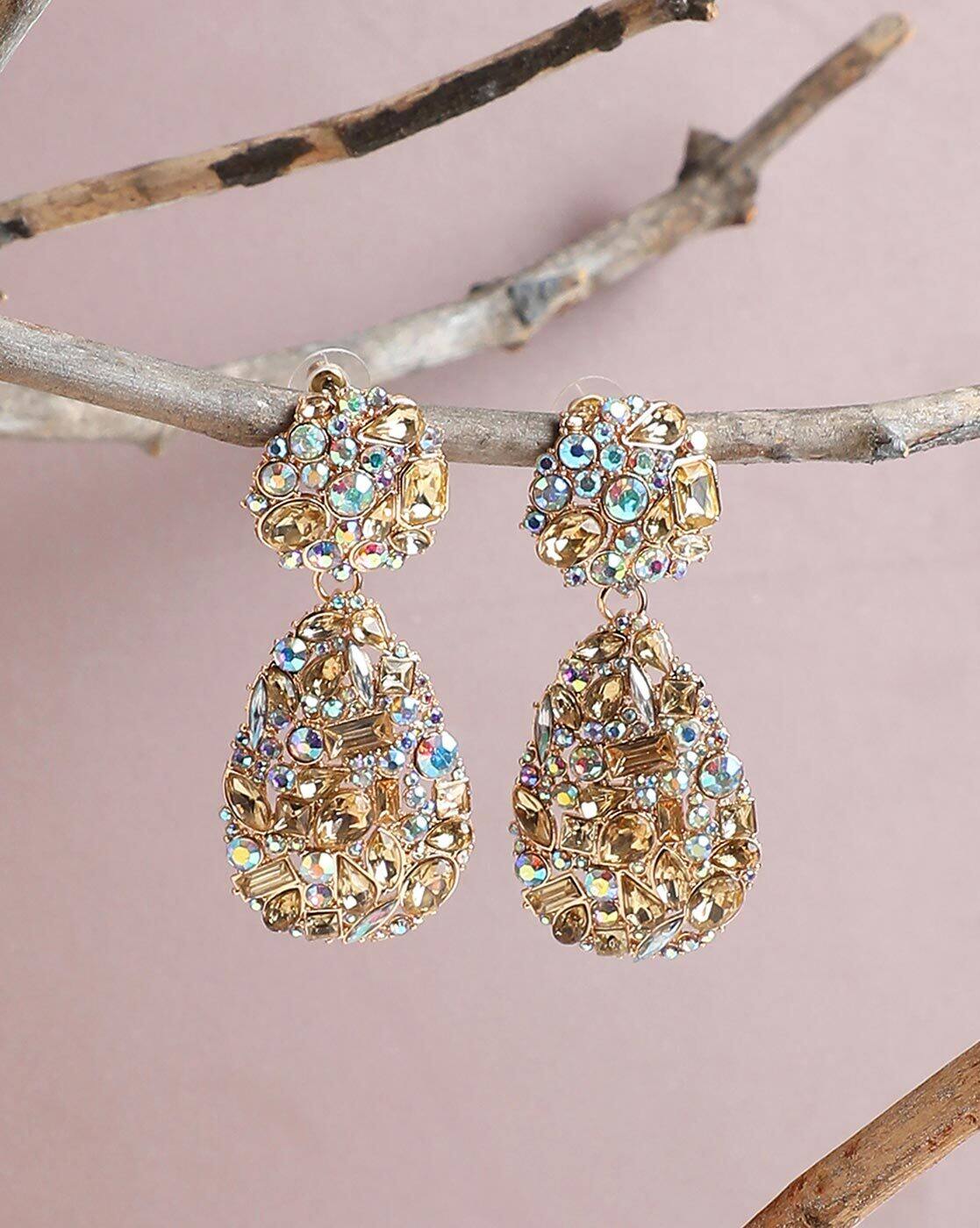 Details more than 70 rhinestone earrings online india latest 3tdesign
