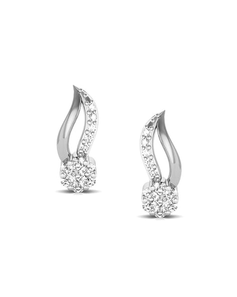 White Stone Stud Earrings | C04-MASEP22-6 | Cilory.com