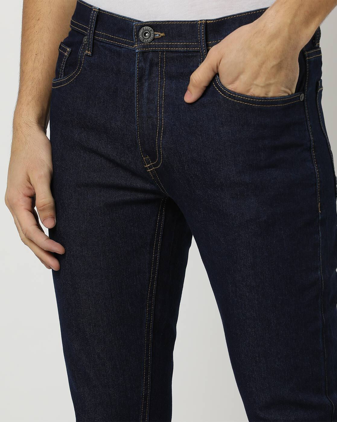 Buy Navy Blue Jeans for Men by DNMX Online