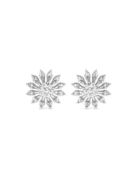 Zales 1/10 CT. T.w. Diamond Snowflake Drop Earrings in 10K Rose Gold |  CoolSprings Galleria