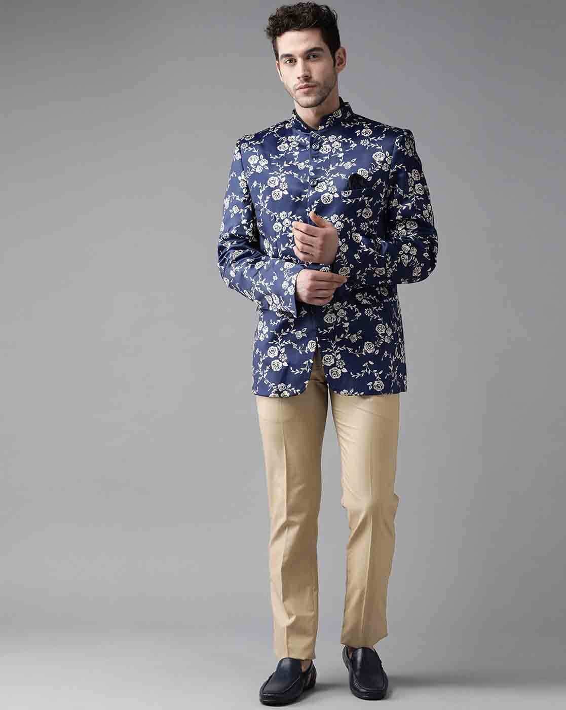 Manfinity AFTRDRK Men Floral Print Suit Pants