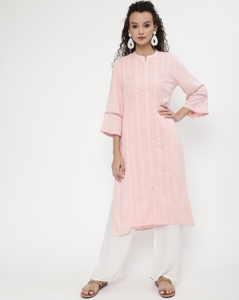 Srishti embroidered 2025 straight kurta