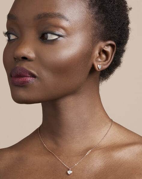 Buy Ted baker Mini Button Earrings Necklace Gift Set Rose Gold