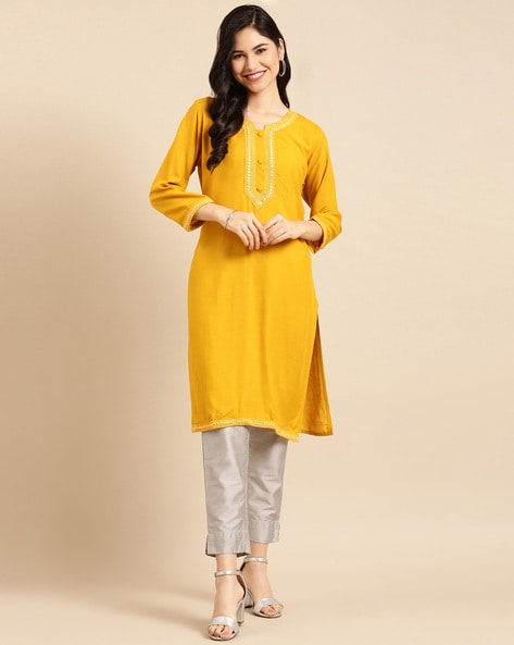 Mustard cheap kurtis online