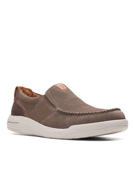 Clarks Panelled Slip-On Casual Shoes