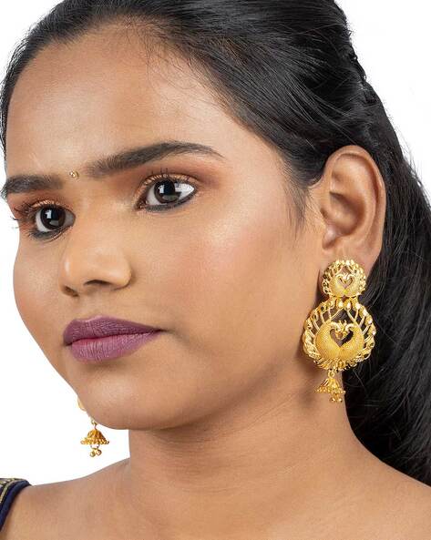 Buy 830+ Designer Gold Earrings | Gold Earrings Collections Online