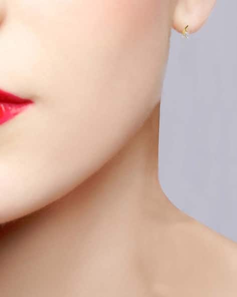 Buy Yellow Gold Earrings for Women by Avsar Online | Ajio.com 