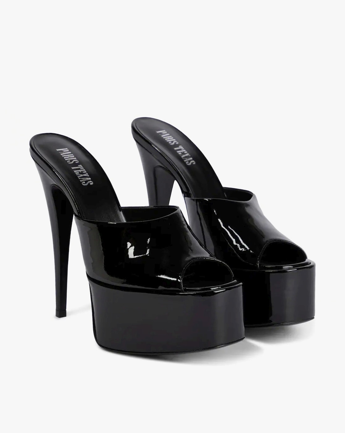 Black outlet high mules