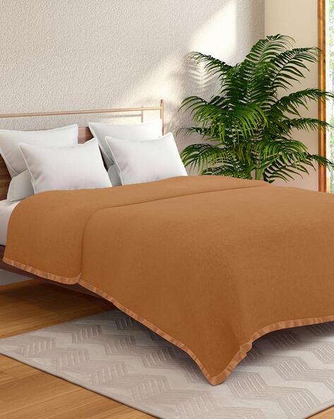 Buy Brown Blankets Dohars Quilts for Home Kitchen by PORTICO Online Ajio