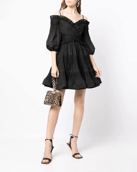 open lace back dress Zimmermann: Pleated mini dress, dusty pink main image 1