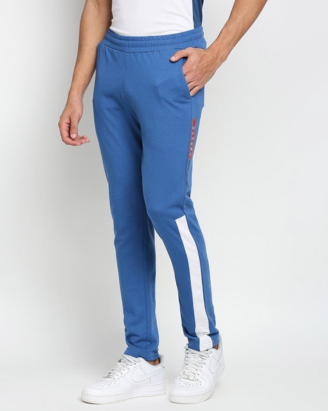 Straight Track Pants with Contrast Taping