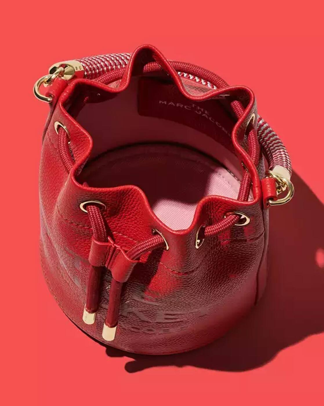 Buy MARC JACOBS The Bucket Bag with Detachable Strap | Red Color