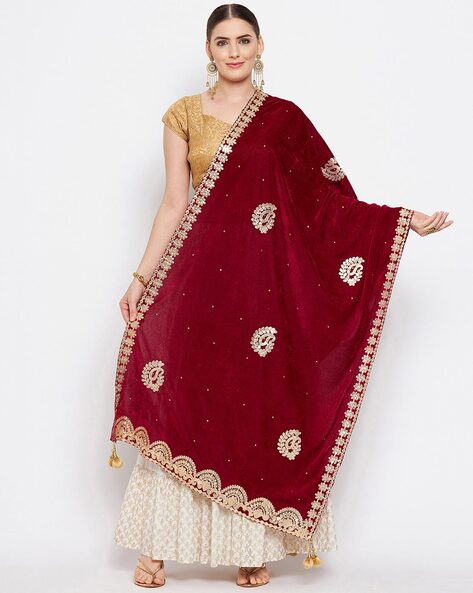 Embellished Dupatta with Latkan Price in India