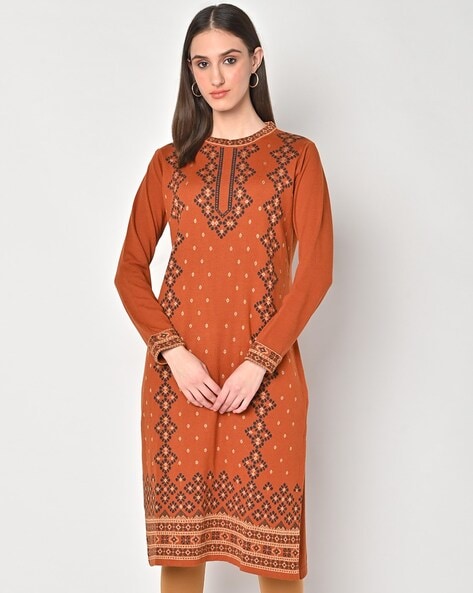 rust sweater dress