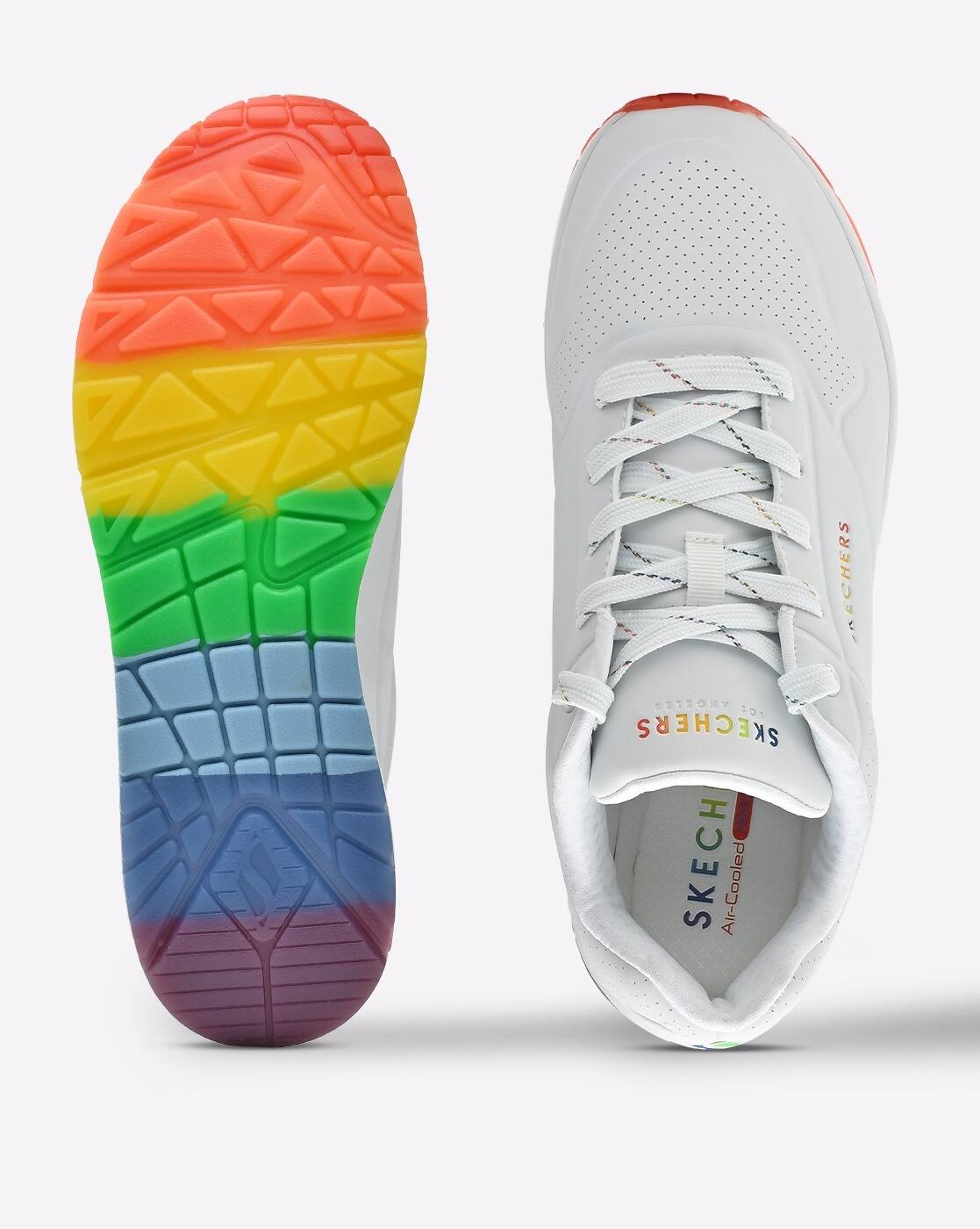 UNO Rainbow Peaks Lace-Up Sneakers