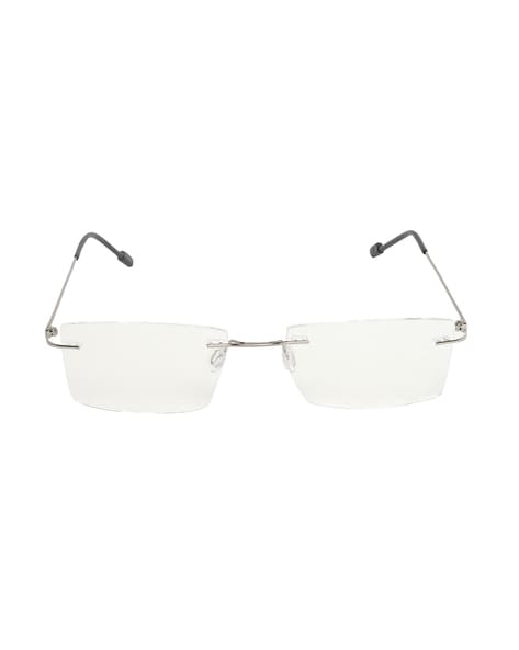 Bouton® 250-99-0980 Dual Lens 12 per BX - OTG Protective Glasses -  Universal - Rimless Clear Frame - Uncoated Clear Lens