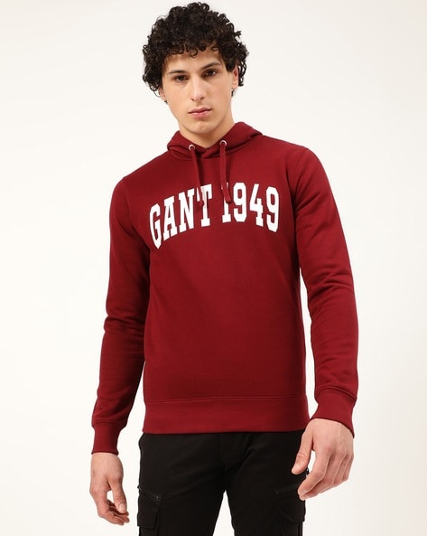 Price History of Gant Brand Print Hoodie with Ribbed Hem from Ajio 2191 2119341