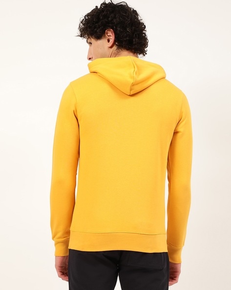 Yellow cheap branded hoodie