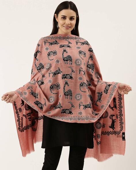 Woolen Embroidered Shawl Price in India