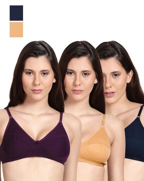 Pack of 3 Seamless Full Coverage Bra