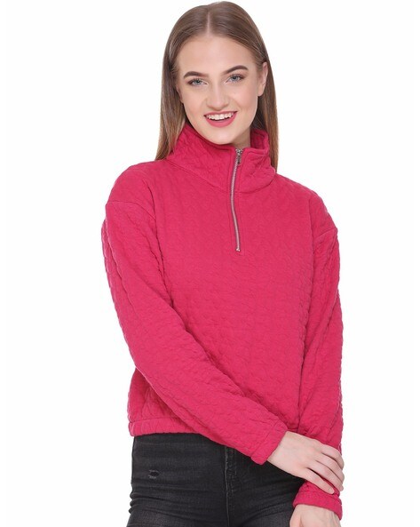 High neck cheap sweatshirt women's