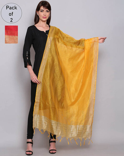 Pack of 2 Embellished Dupatta Price in India