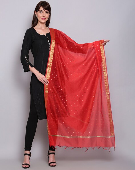 Woven Silk Dupatta Price in India