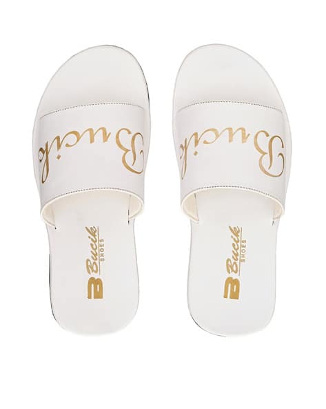 Typographic Print Regular Fit Flip Flop