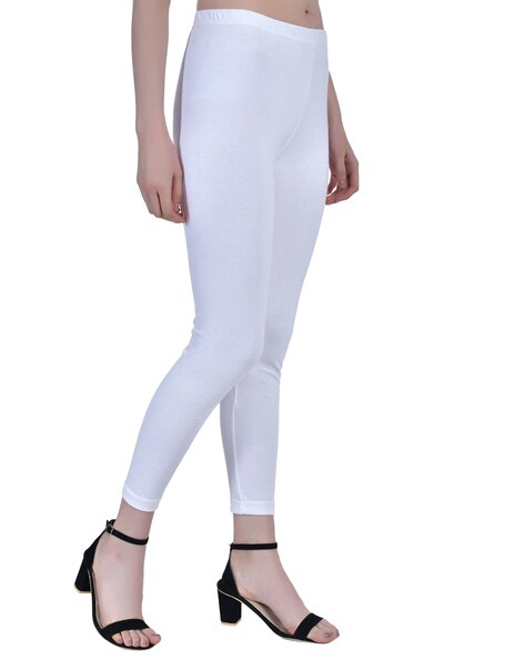 Buy Go Colors Beige Legging Cropped (M) Online