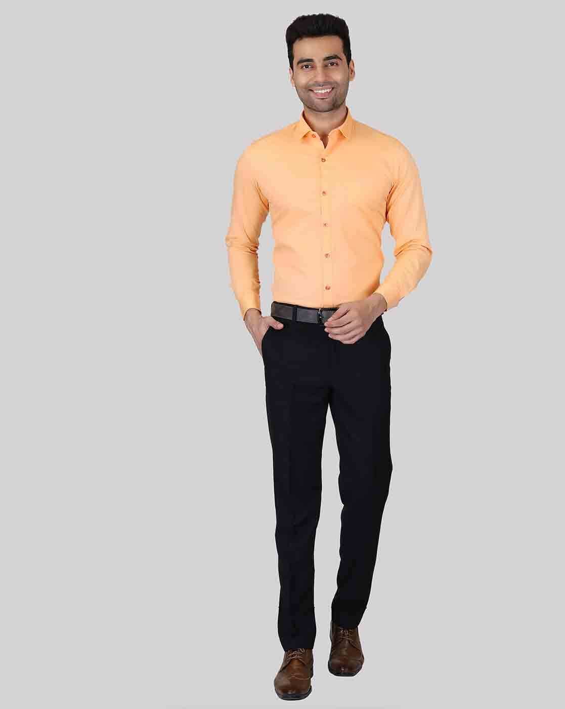 Orange And Black Cotton Mens Shirt And Pant at Rs 11000/set in New