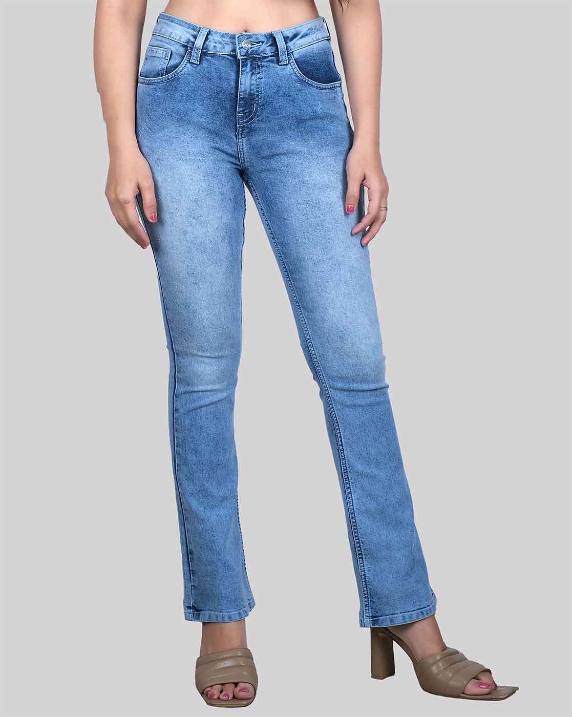 Ladies Slim Fit Light Blue Denim Jeans, Size: 28-32 at Rs 450/piece in Delhi