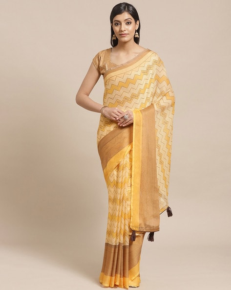 Buy Yellow Sarees for Women by SHAILY Online