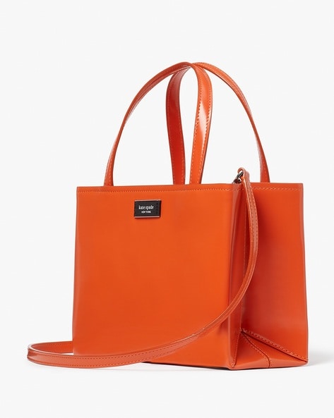 Buy Metro Orange Solid Medium Handbag Online At Best Price @ Tata CLiQ
