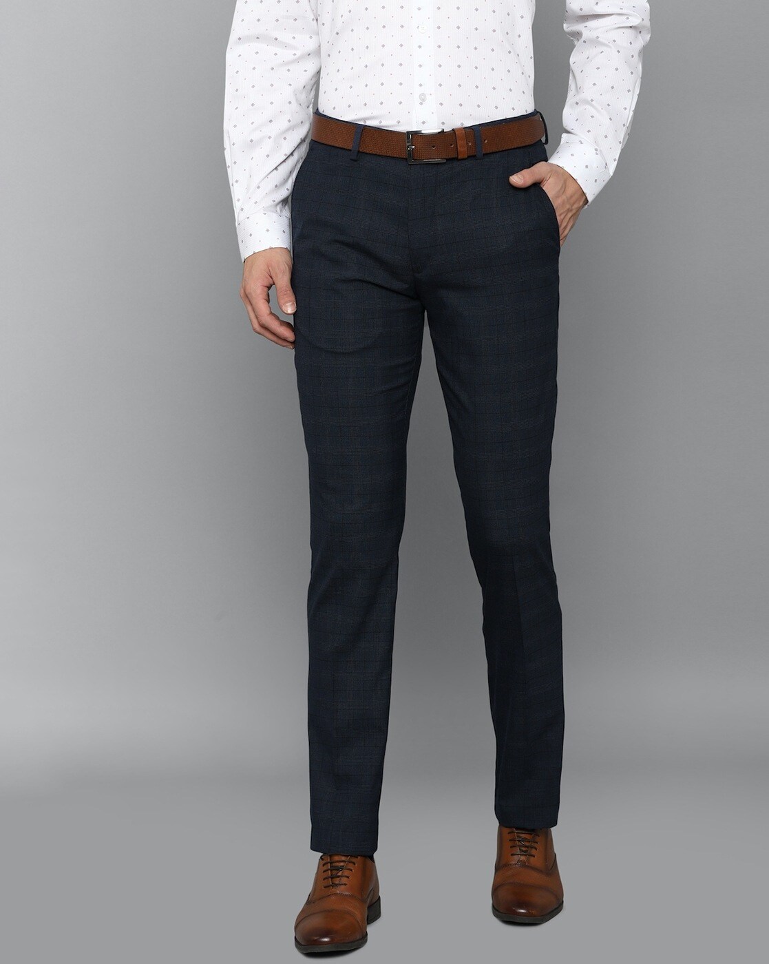 Buy Navy Trousers & Pants for Men by LOUIS PHILIPPE Online
