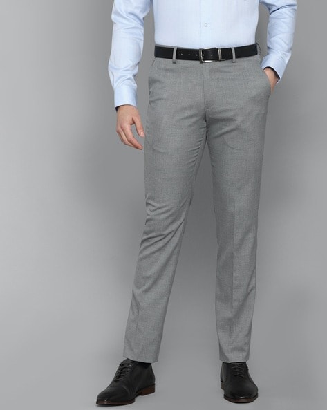 Buy Louis Philippe Grey Trousers Online - 431893 | Louis Philippe