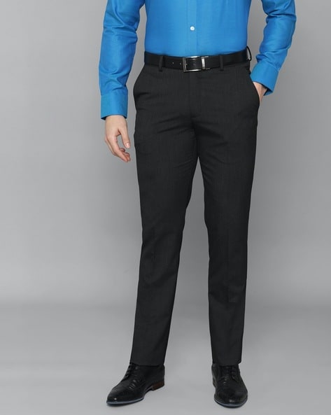 Buy LOUIS PHILIPPE Mens 4 Pocket Check Formal Trousers | Shoppers Stop